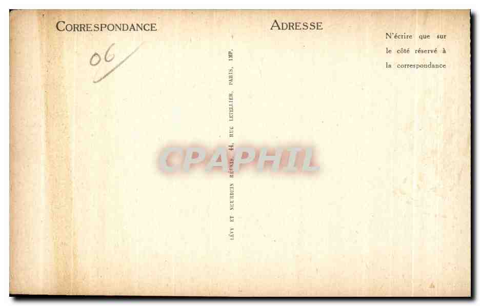 CPA Antibes les Casernes et le Fort Carre — Rückseite