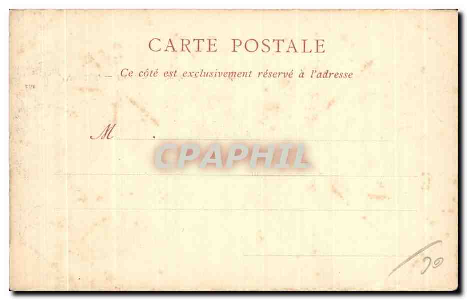 CPA Antibes la Place Nationale — Rückseite