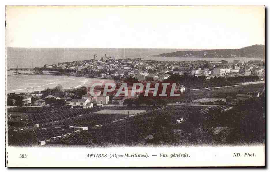 CPA Antibes Alpes Maritimes vue generale