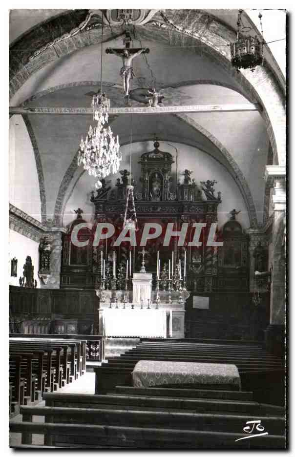 CPA Routes des Alpes et du Jura Saint Veran Interieur de l eglise