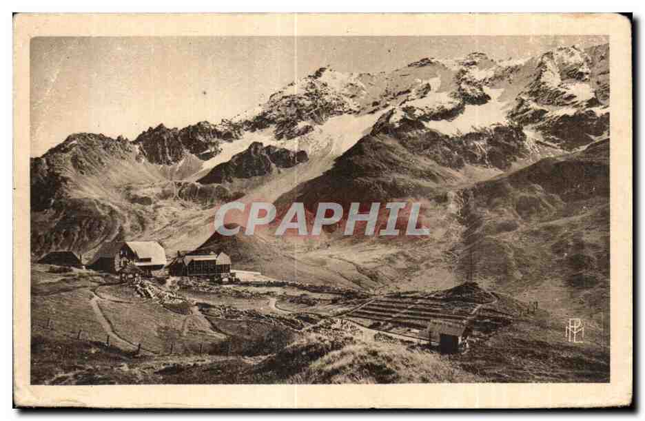 CPA Routes des Alpes Le Lautaret Au premier plan 