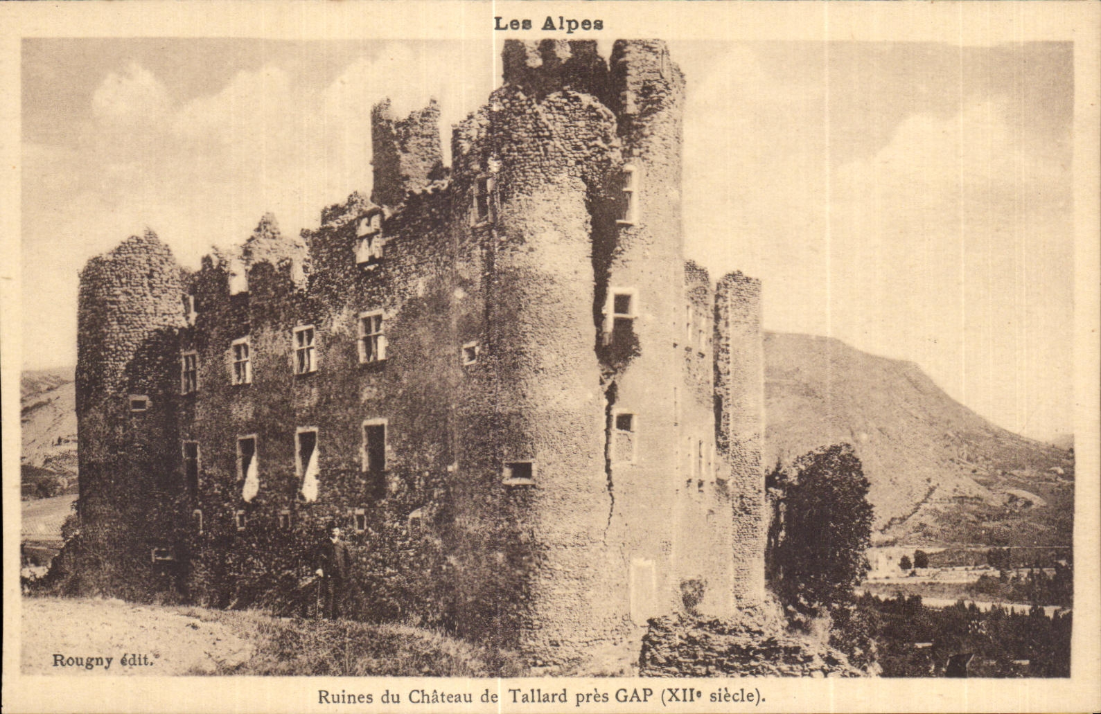 CPA Lea Alpes Ruines du Chateau de Tallard pres GAP 