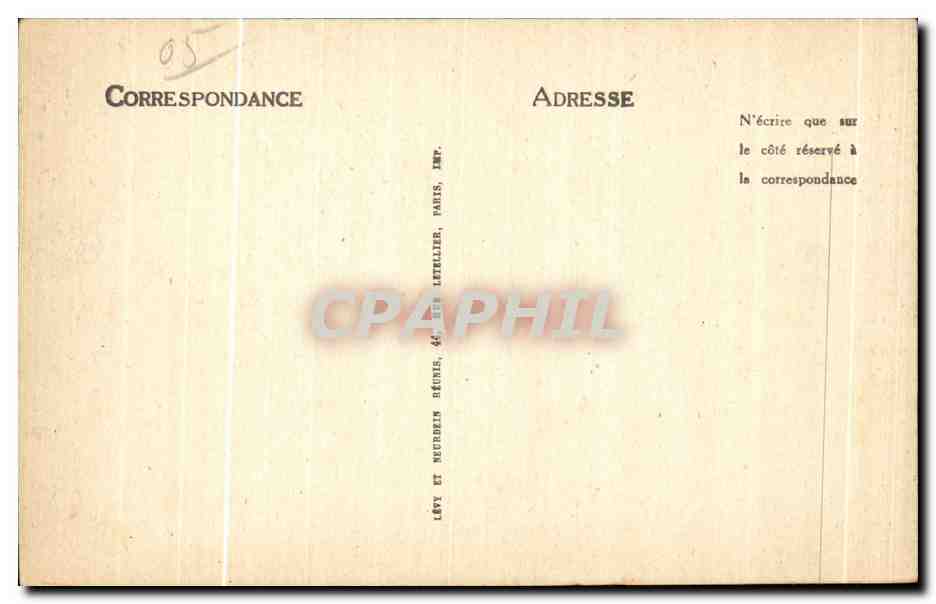 CPA Les Alpes Provencales Sisteron le Faubourg la Baume — Rückseite