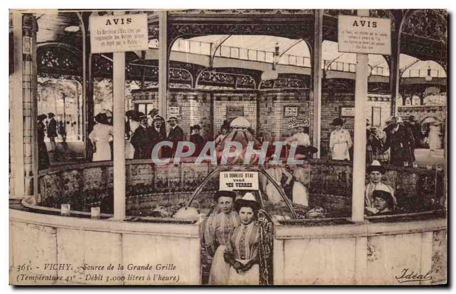 CPA Vichy Source de la Grand Grille