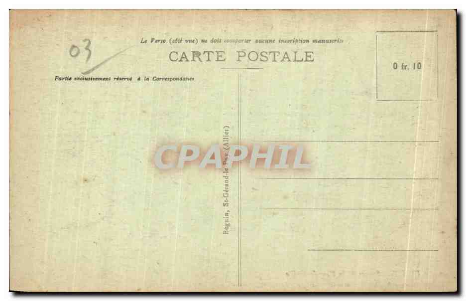 CPA Vichy Source de la Grand Grille — Verso