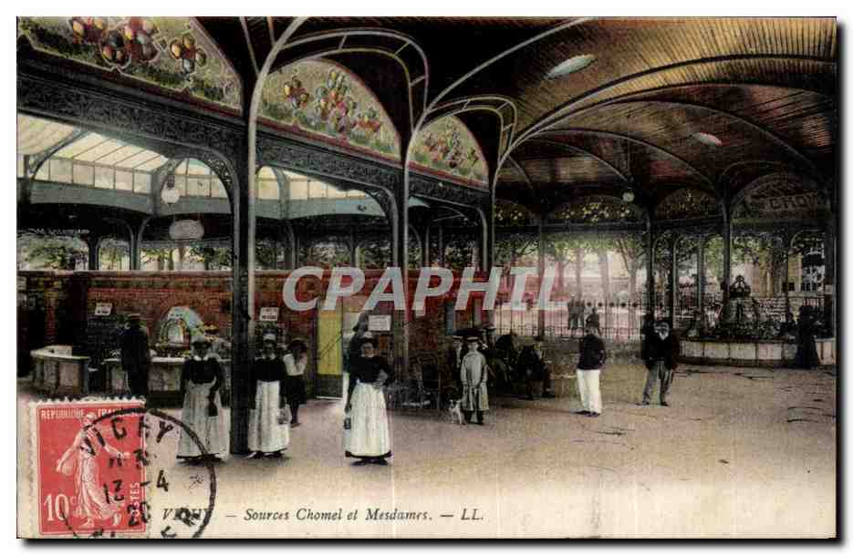 CPA Vichy Source Chomel et Mesdames