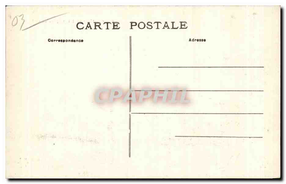 CPA Vichy L Eglise Saint Blaize — Rückseite