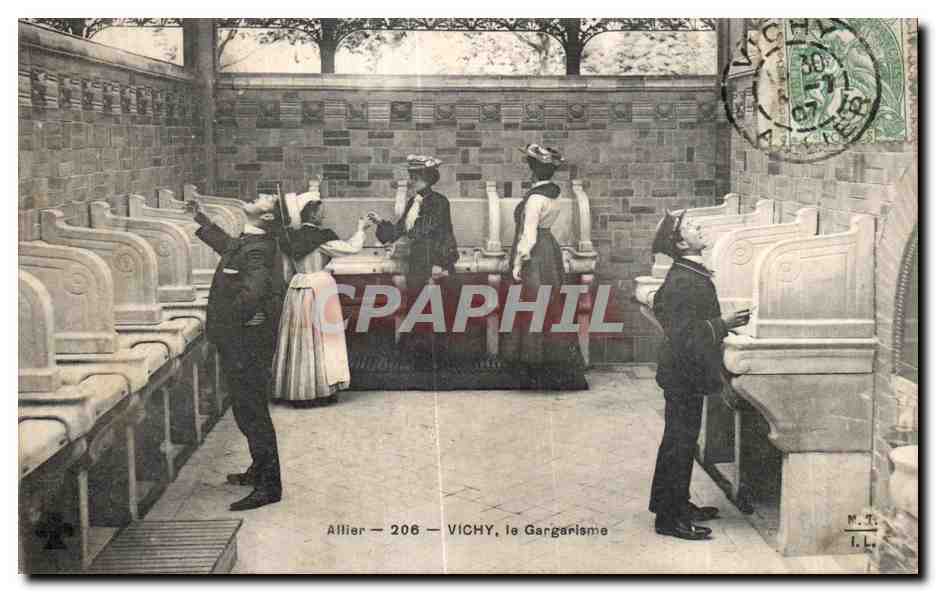 Vichy, le Gargarisme — Allier 206 — éditeur M.T. I.L.