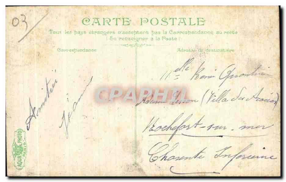 CPA Vichy La Ville Tour — Verso