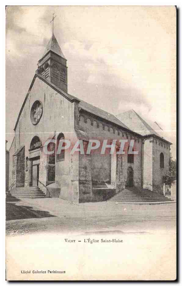 CPA Vichy L Eglise Saint Blaise