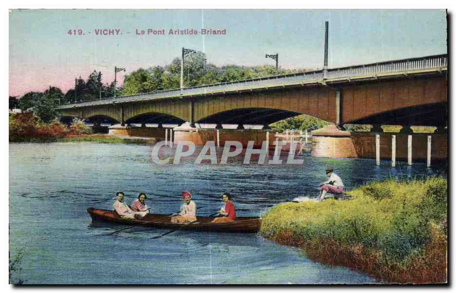 CPA Vichy Le Pont Aristide Briand