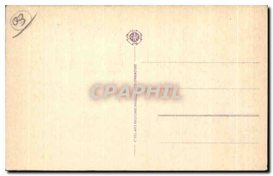 CPA Vichy Place de Hotel de Ville et la Nouvelle Poste — Rückseite