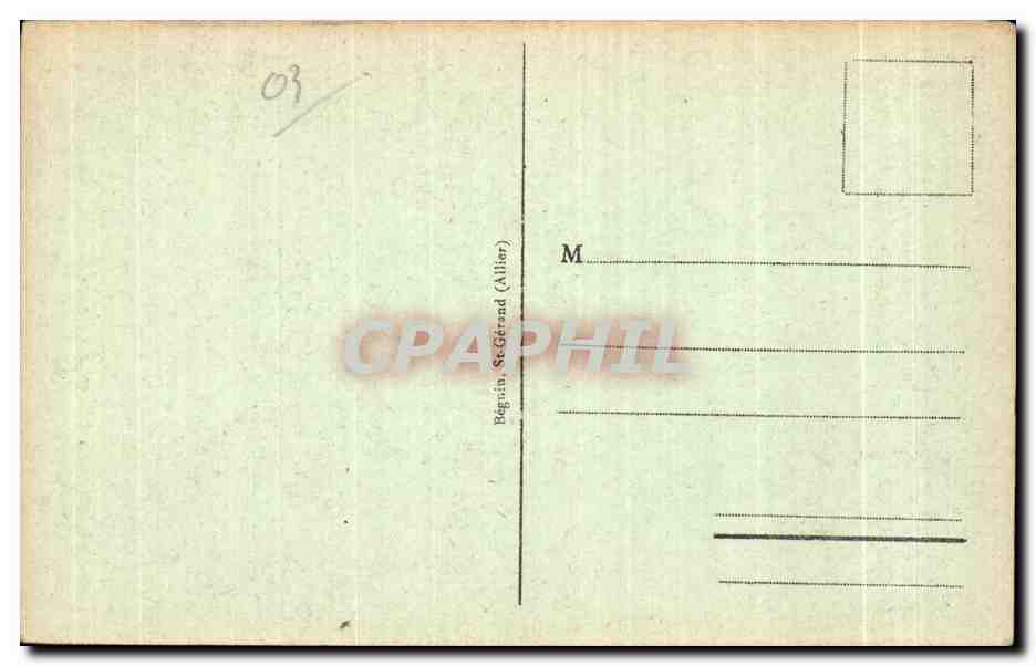 CPA Vichy Environs de Vieby Cusset La Vaille du Jolon aux Malavaux — Verso
