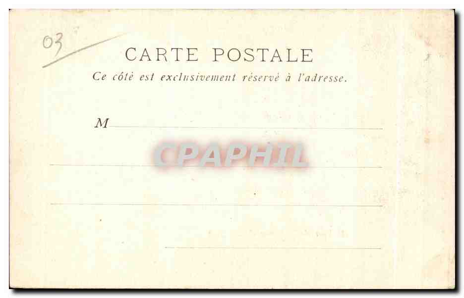 CPA Vichy Maison de Madame de Sevegne — Rückseite