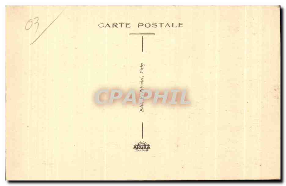 CPA Vichy La Passerelle des Courses sur l Allier — Verso