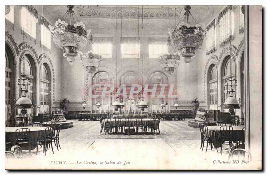 CPA Vichy Le Casino Le Salon de Jeu