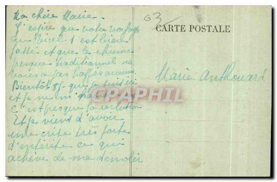 Neris-les-Bains — Vallée des Moulin — Éditeur Solignon — Rückseite