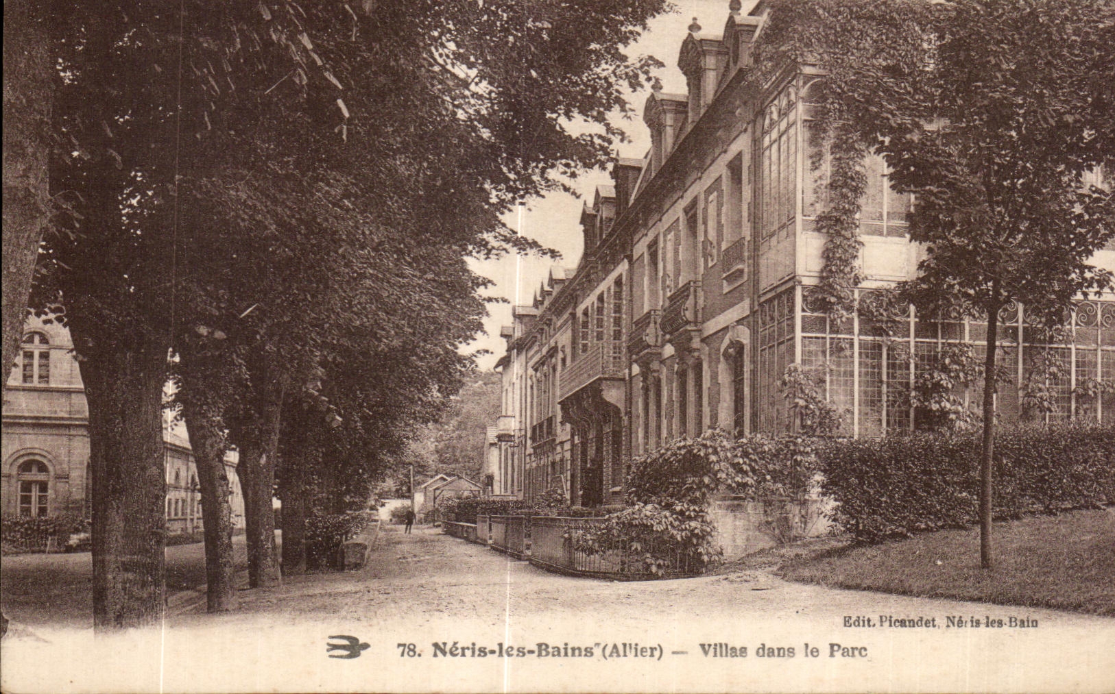 CPA Neris Les Bains Allier Villas le Parc