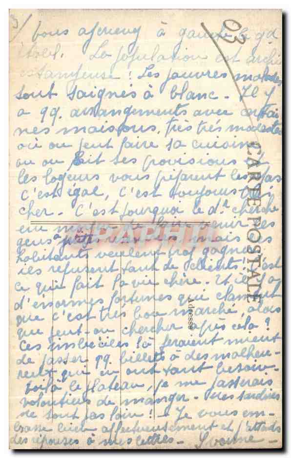 CPA Neris Les Bains Allier Villas le Parc — Rückseite