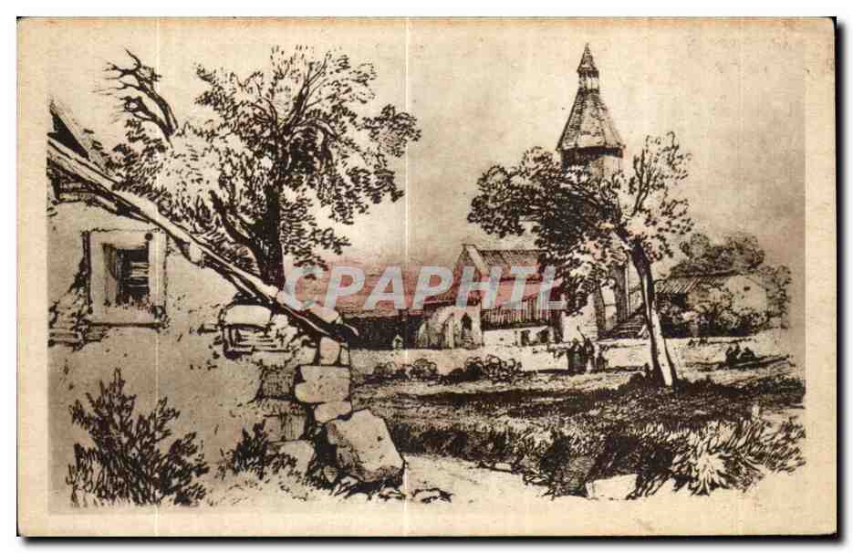 CPA Le Vieux Neris au XVIII siecle La Place de l Eglise
