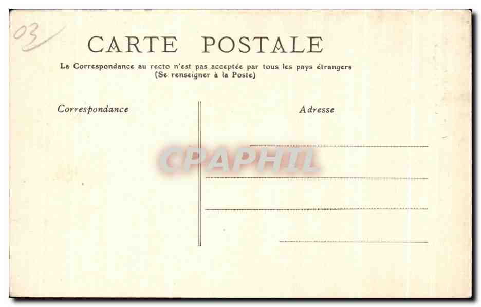 CPA Allier Neris les Bains l Abside de l Eglise — Verso
