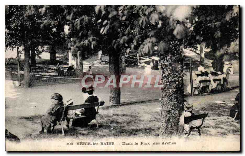 NÉRIS-les-BAINS — Dans le Parc des Arènes — G. Chaumont, éditeur Montluçon