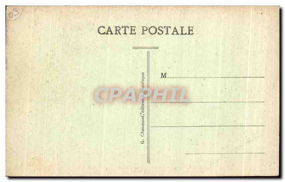NÉRIS-les-BAINS — Dans le Parc des Arènes — G. Chaumont, éditeur Montluçon — Verso