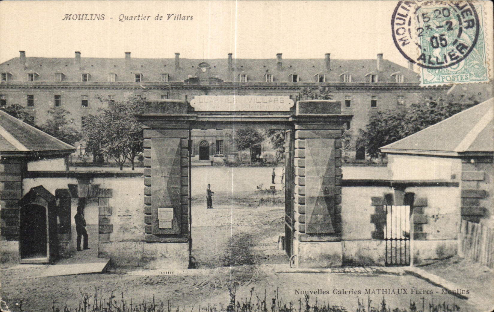 CPA Moulins Quartier de Villars militaria 