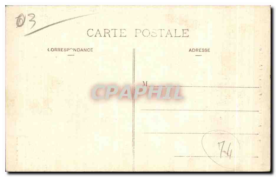 Mill — Fontaine de l'Agriculture — statue of a nude man holding a bucket — publisher Degjardins, n°75 — Back