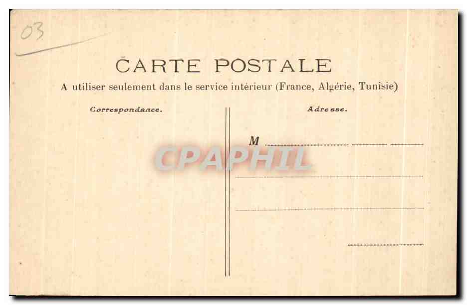 Moulins — Rue d'Alter n° 57, maison du XVᵉ siècle — Paquet, édit. Moulins — Verso