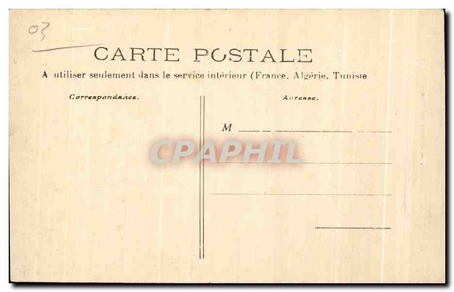 CPA Moulins Eglise du Sacre Ceour — Verso