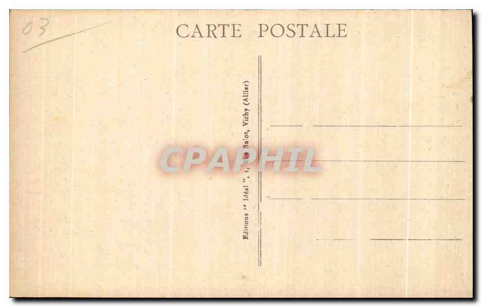 CPA Moulins Cours Jean Jaures — Verso