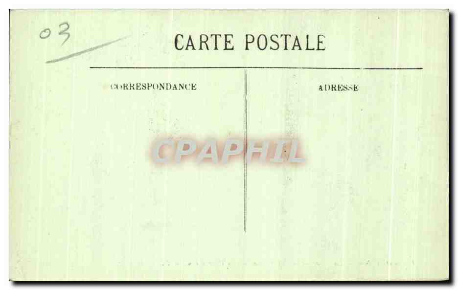 CPA Moulins La place de La Republique La Piece d Eau Cygne Swan  — Verso