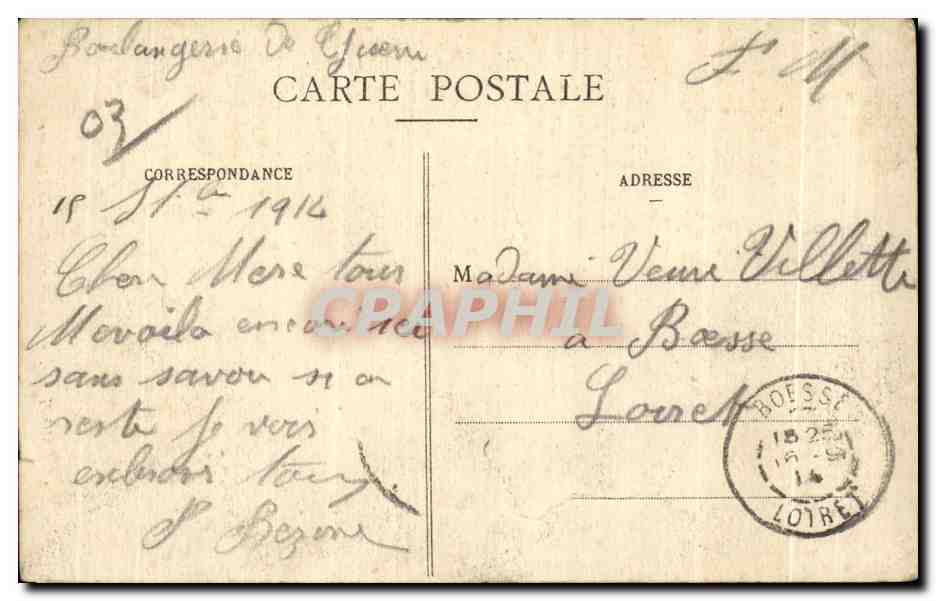 CPA Moulins Jacuemart Rue de l Horloge — Verso