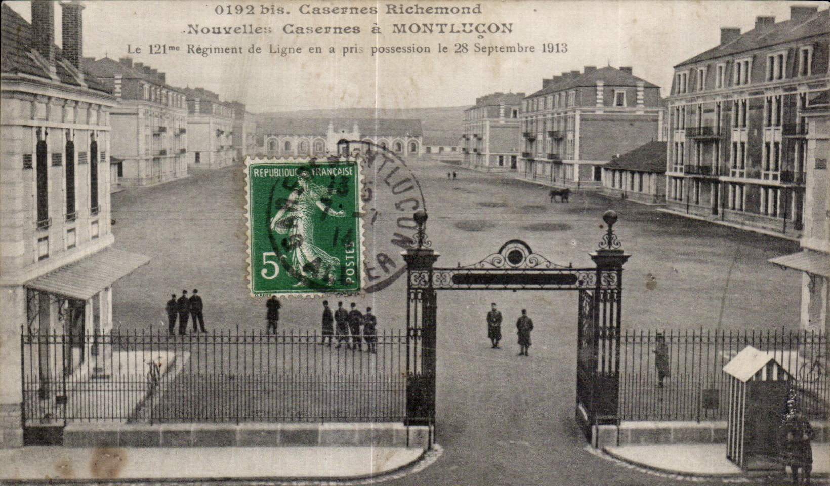 Neue Kasernen in Montluçon — 121. Linienregiment — G. Crammont, Verleger