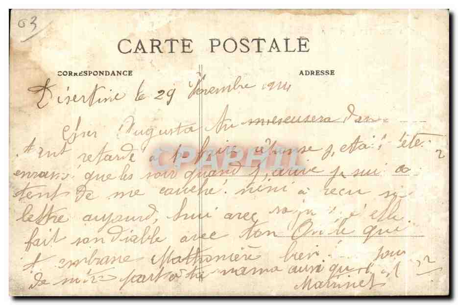 Montluçon — Au Paturage — éditeur non identifié, n° de série 4 — Reverso