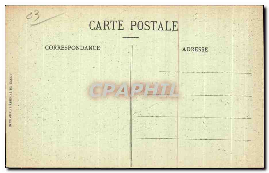 CPA Lapalisse La Besbre et le Chateau — Rückseite