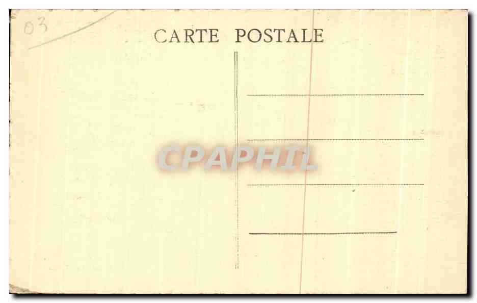 CPA Lapalisse Allier Vue Interieur du Chateau — Back