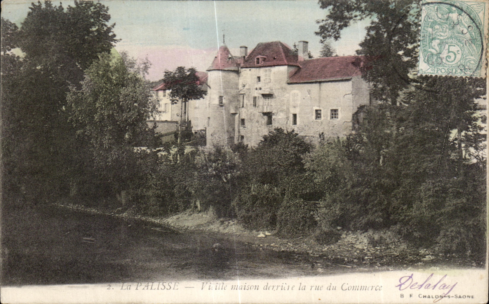 CPA Lapalisse Allier Vieille maison derriere la rue du commerce 