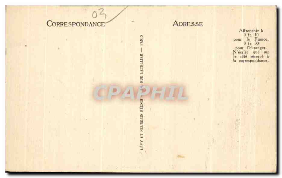 CPA Bourbon l Archambault Vue Generale — Verso