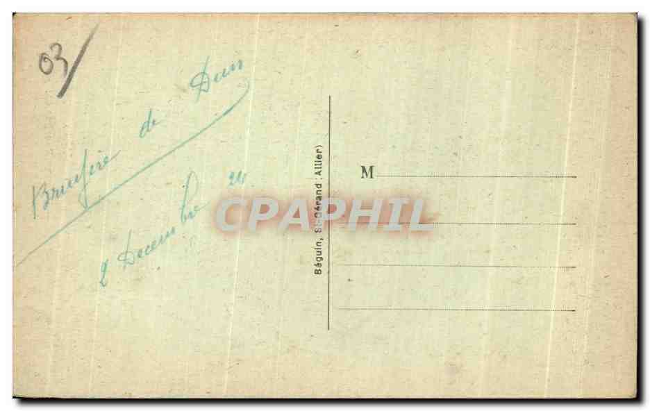 CPA Bourbon Jeune Bourbonaise Folklore Costume — Verso