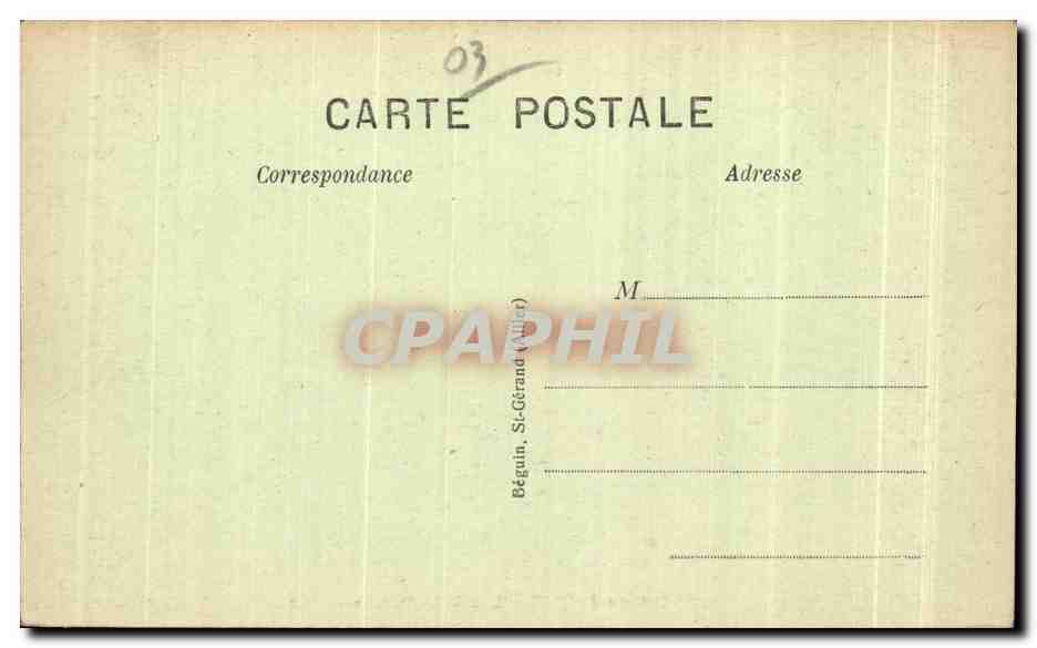 CPA Bourbonnaise Chateau de Chazeuil pres Varennes sur Allier — Back