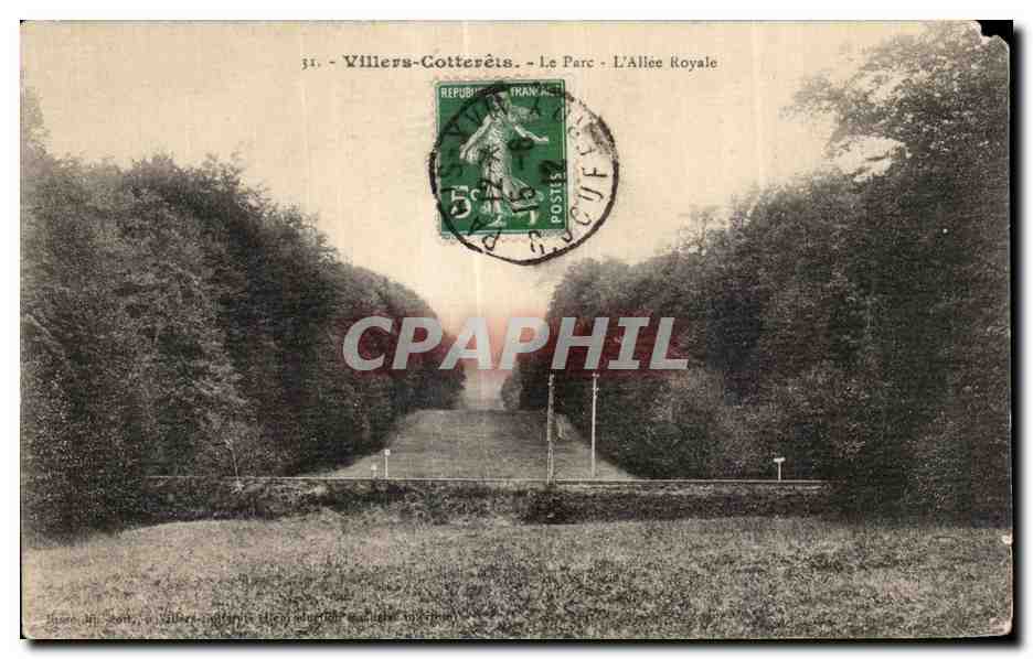 Villers-Cotterêts - Le Parc - L'Allée Royale — éditeur inconnu, n° 31