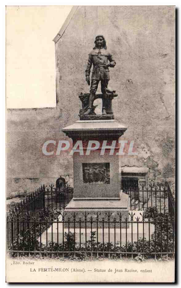 La Ferté-Milon (Aisne) — Statue de Jean Racine, enfant — Edit. Rocher