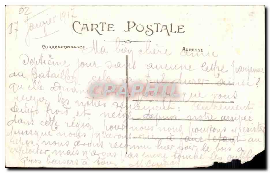 Rocourt-St-Martin (Aisne) — Église et Abreuvoir — éditeur inconnu, n° 3 — Verso