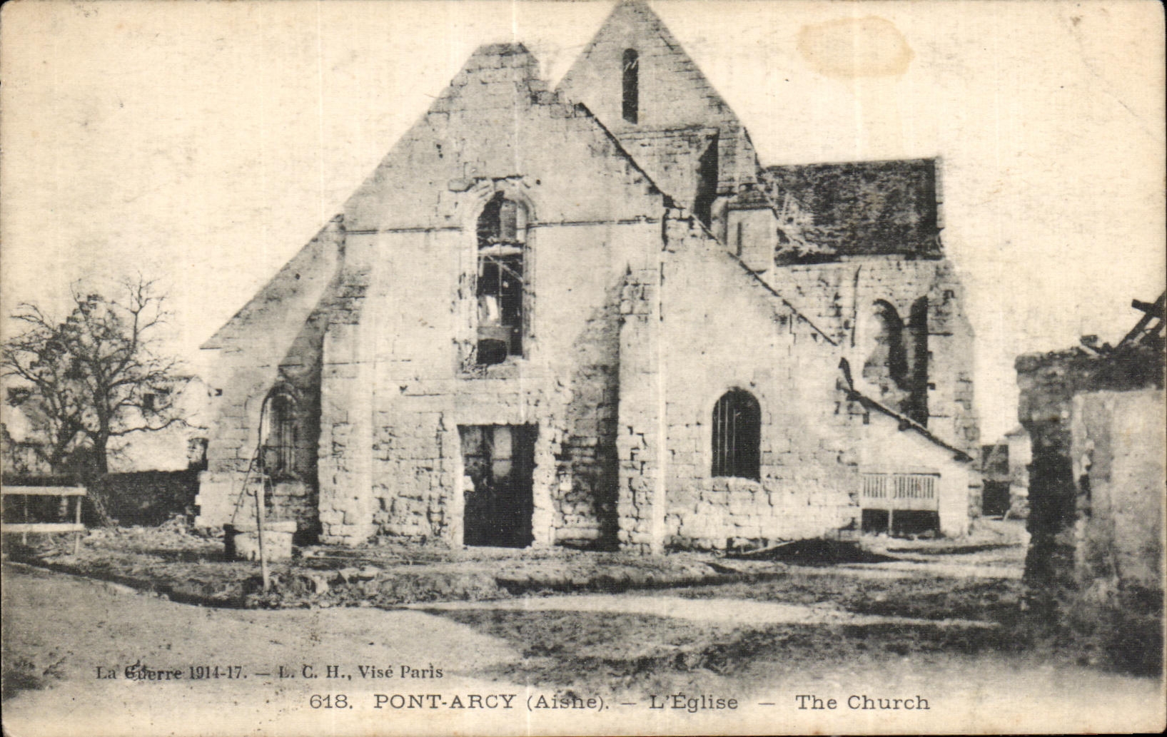 CPA Pont Arcy Aisne l Eglise