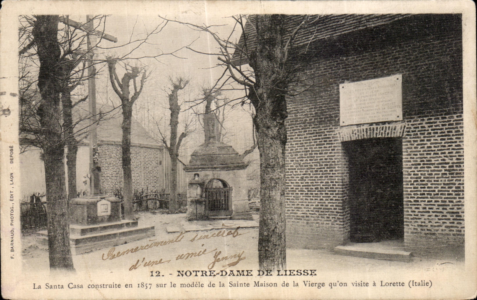 Notre-Dame de Liesse — éditeur F. Barnaud, Laon, n°12