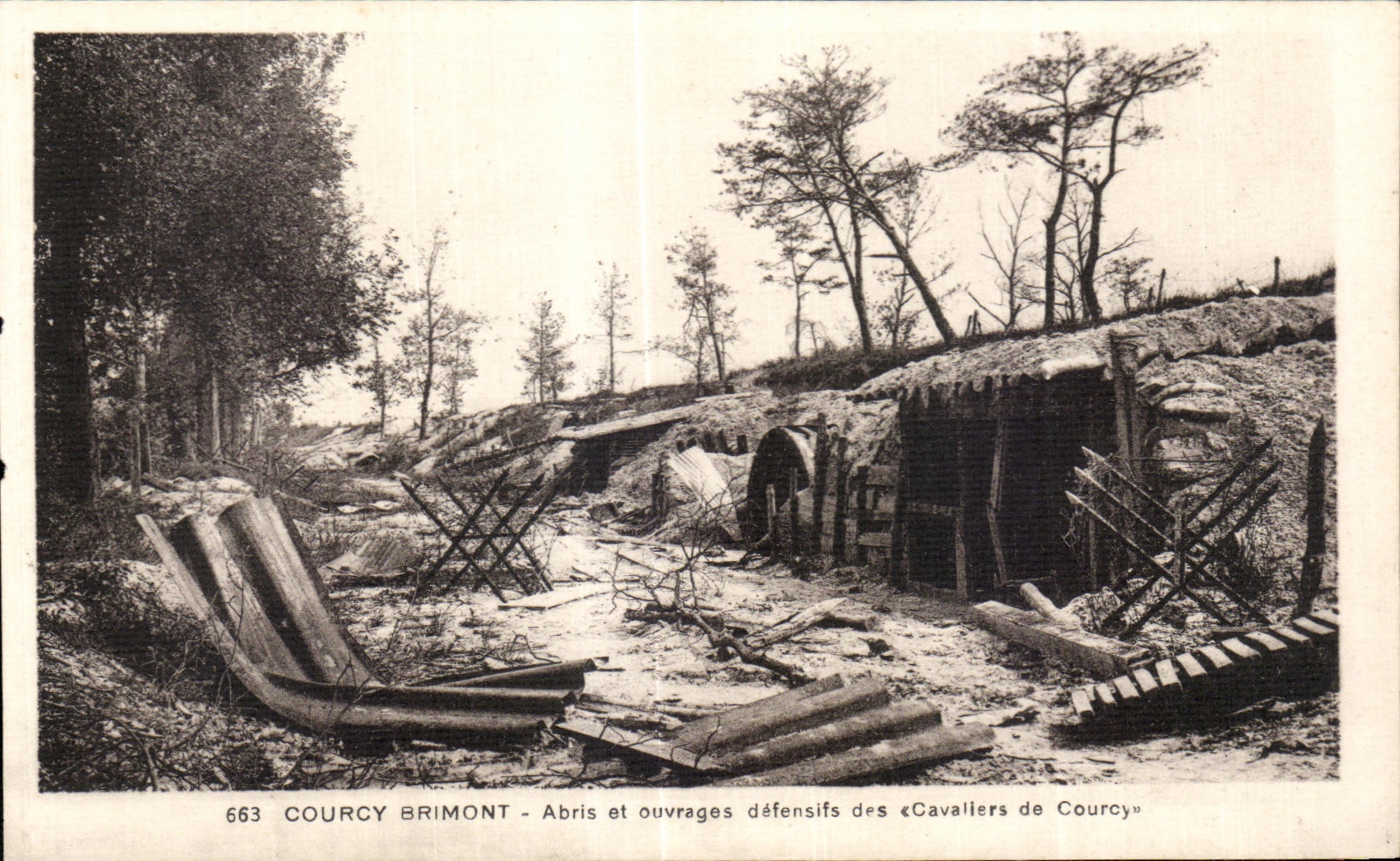 Courcy Brimont — Abris et ouvrages défensifs des «Cavaliers de Courcy» — CPAPHIL