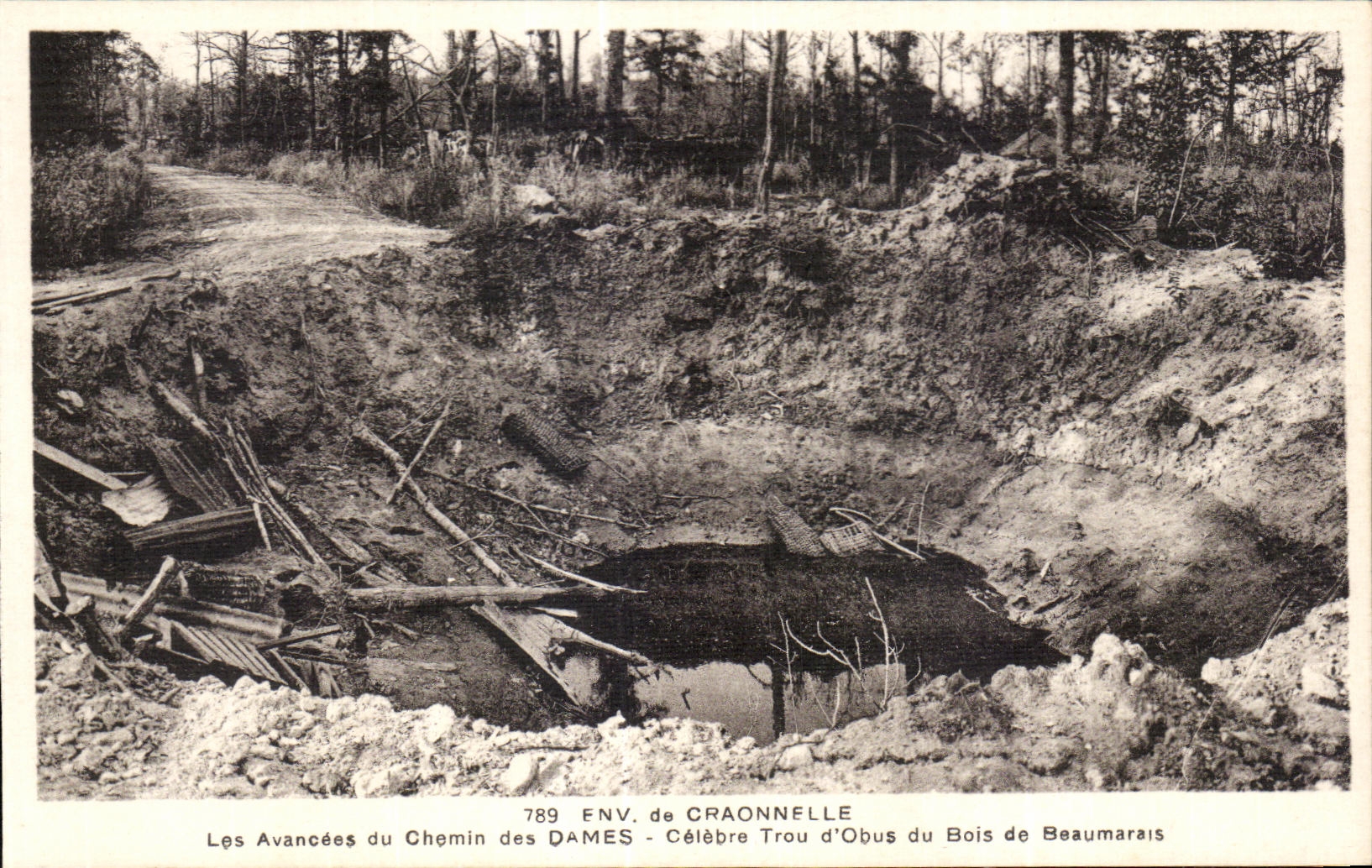 Les Avancées du Chemin des Dames - Célèbre Trou d'Obus du Bois de Beaumaraîs — CPAHIL