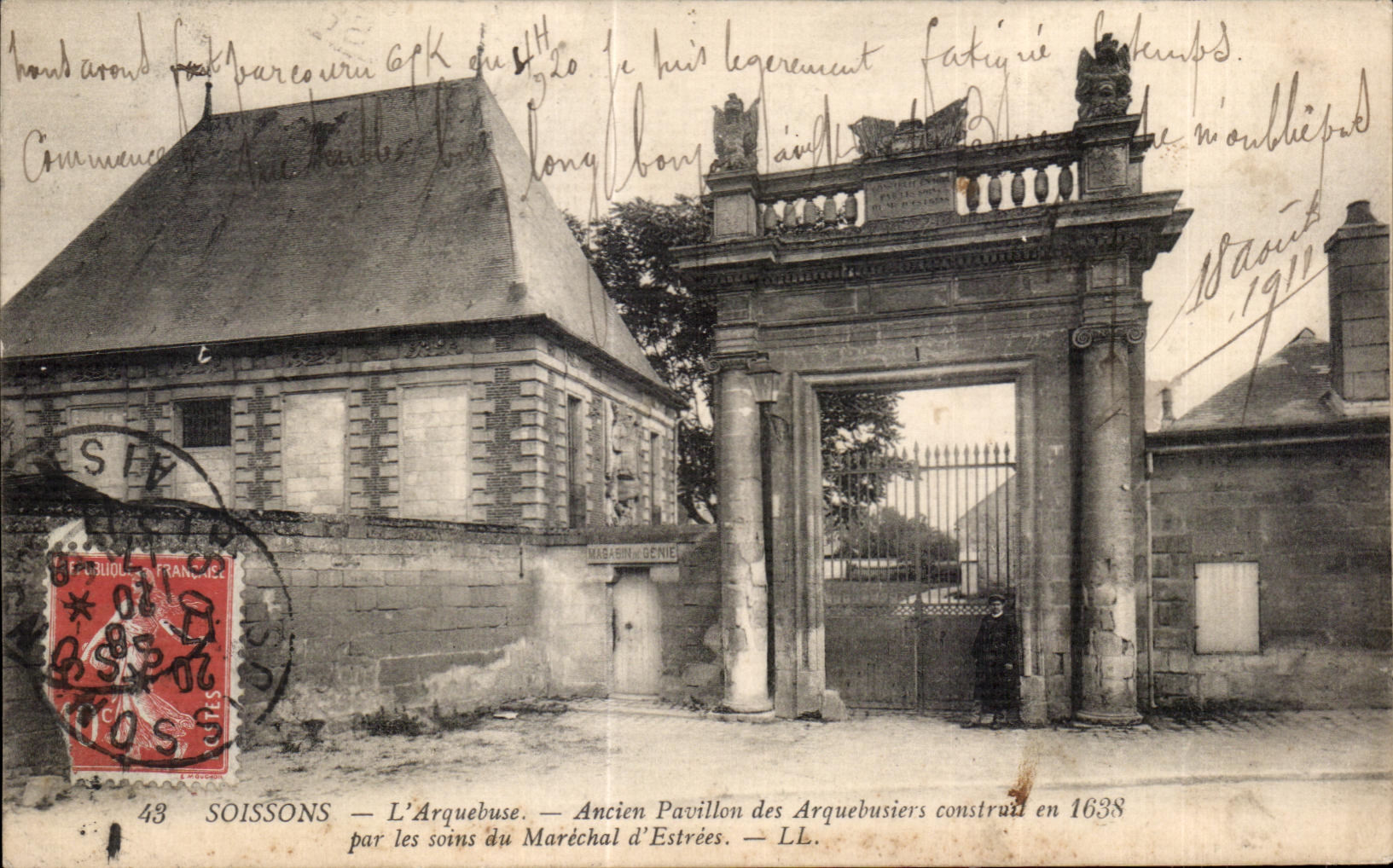 Soissons — L'Arquebuse — Ancien Pavillon des Arquebusiers construit en 1638